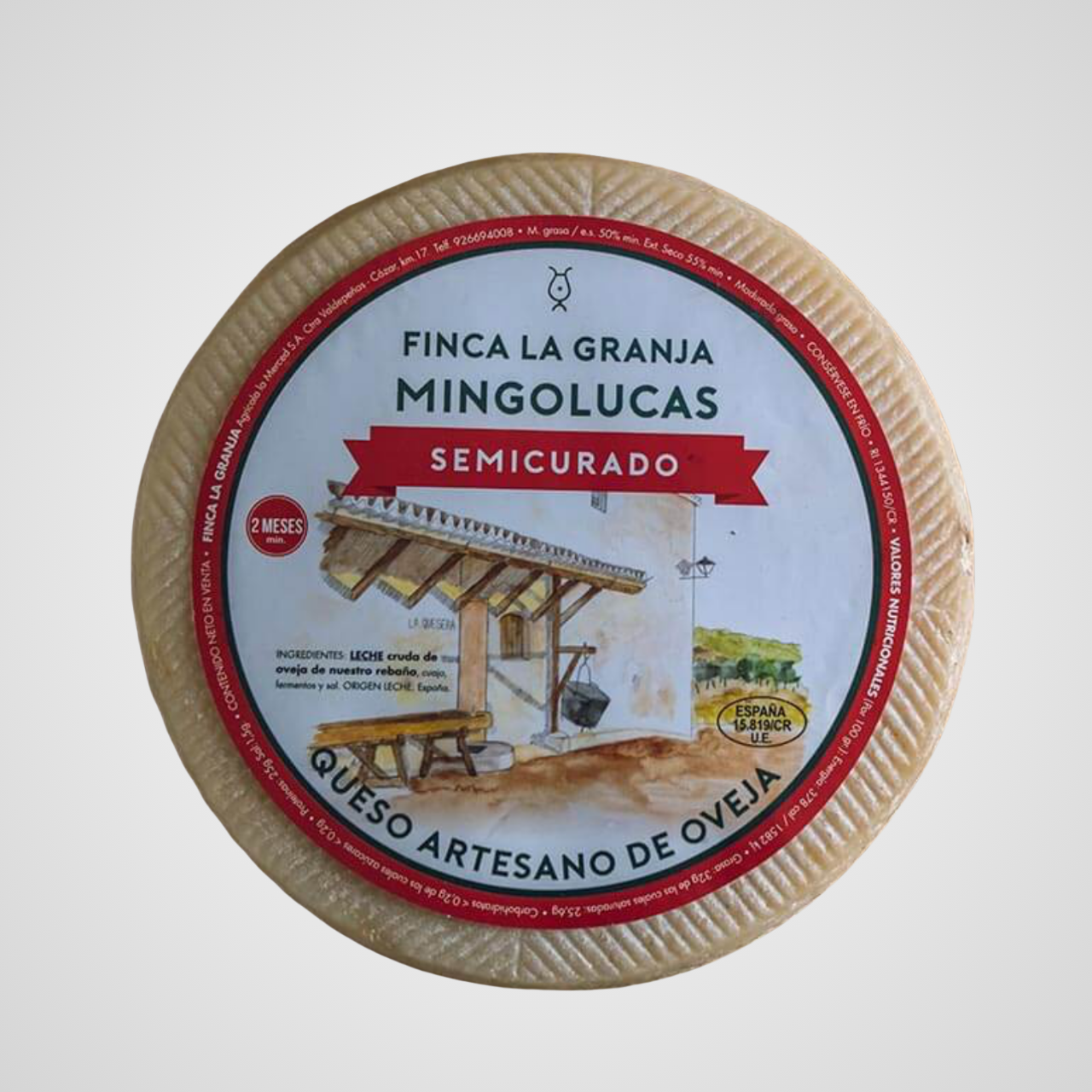 Halbgereifter Schafskäse aus Spanien.