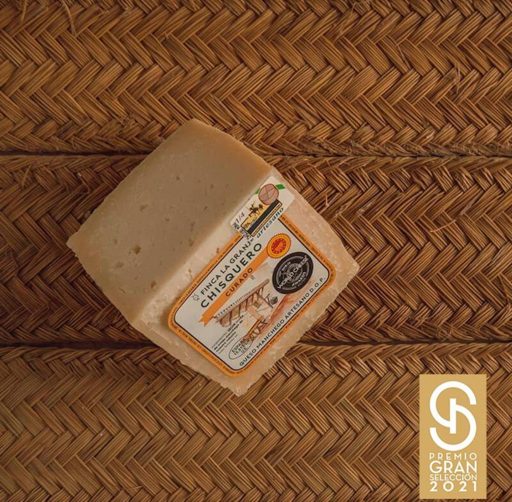 Gereifter Manchego-Schafskäse D.O.P. aus Spanien.