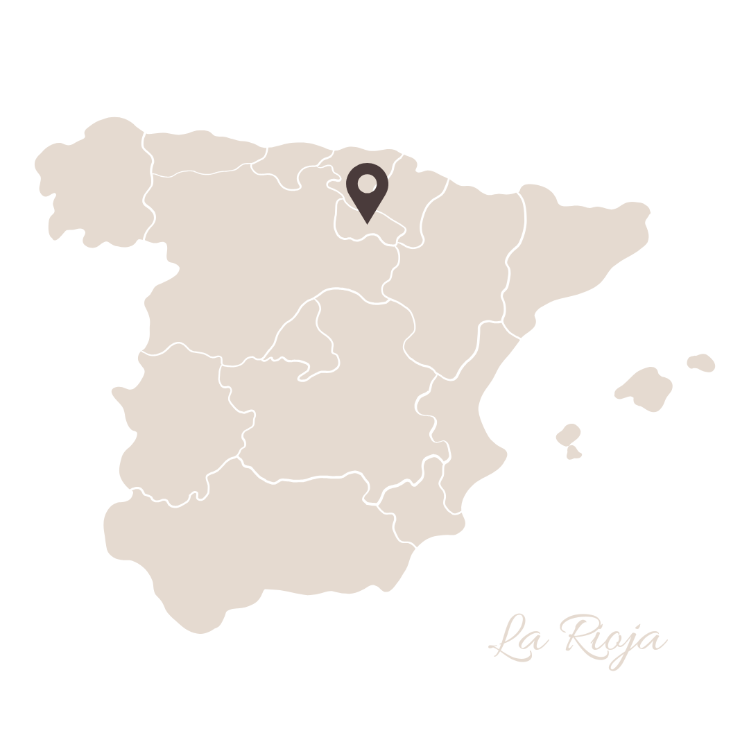 Spanische Karte mit Region "La Rioja".