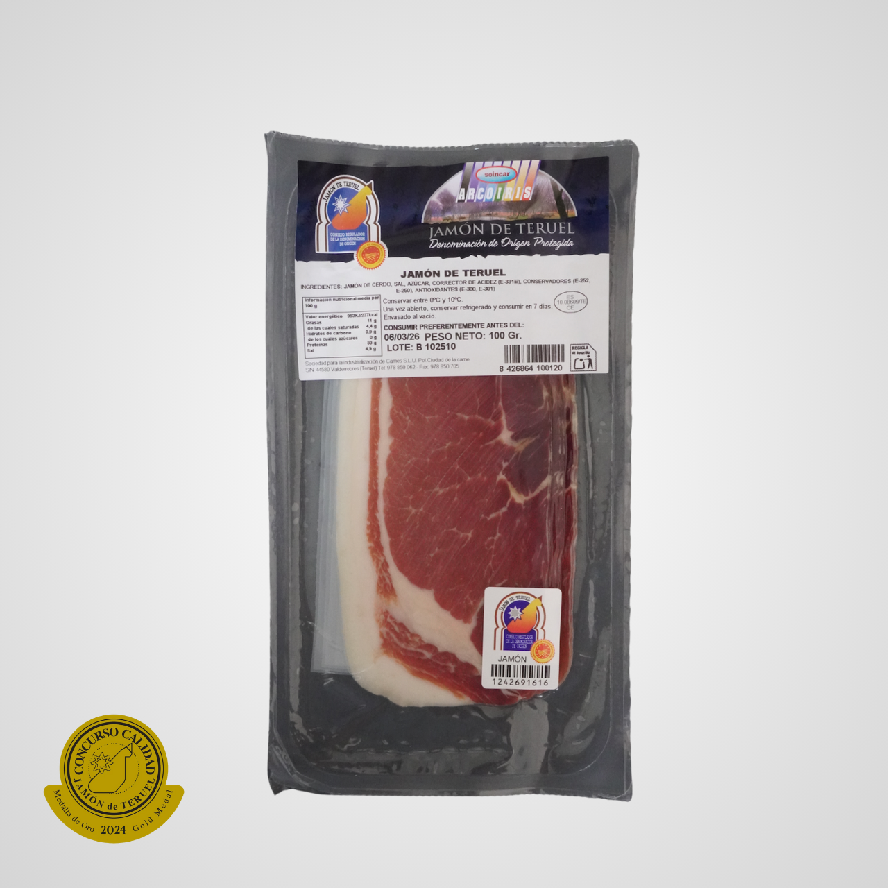 Schinken aus Teruel mit D.O.P. Auszeichnung.